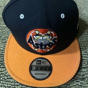 New Era Astros Cap - Black and Orange